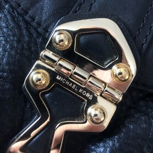 Black Leather Michael Kors Small Crossbody Bag